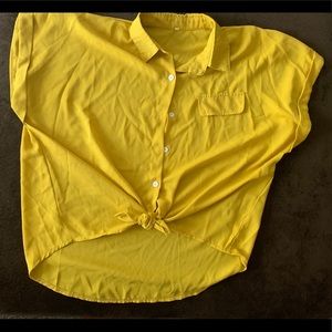 Tie front blouse.